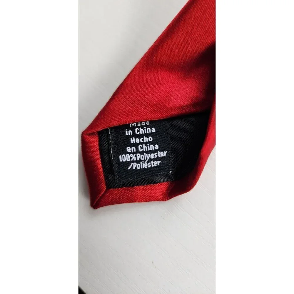 Men's Appt 9 Red Satin Tie